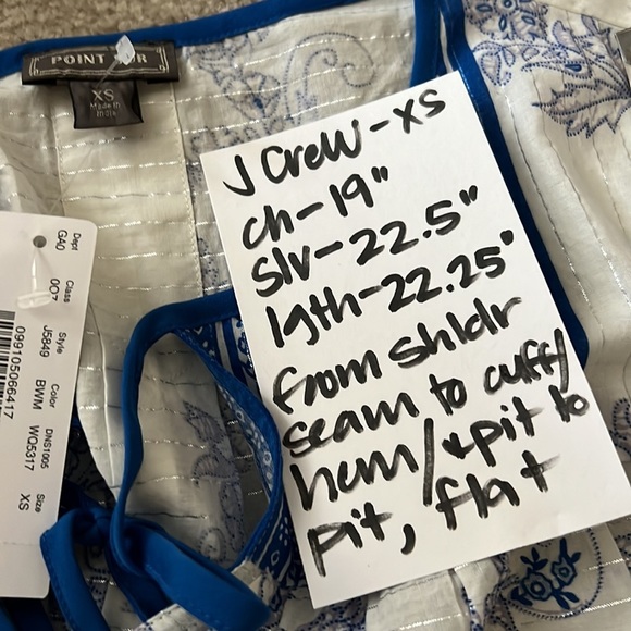 J Crew Point Sur Tassle Tunic Top in Sparkle Block Floral Print - Picture 9 of 9